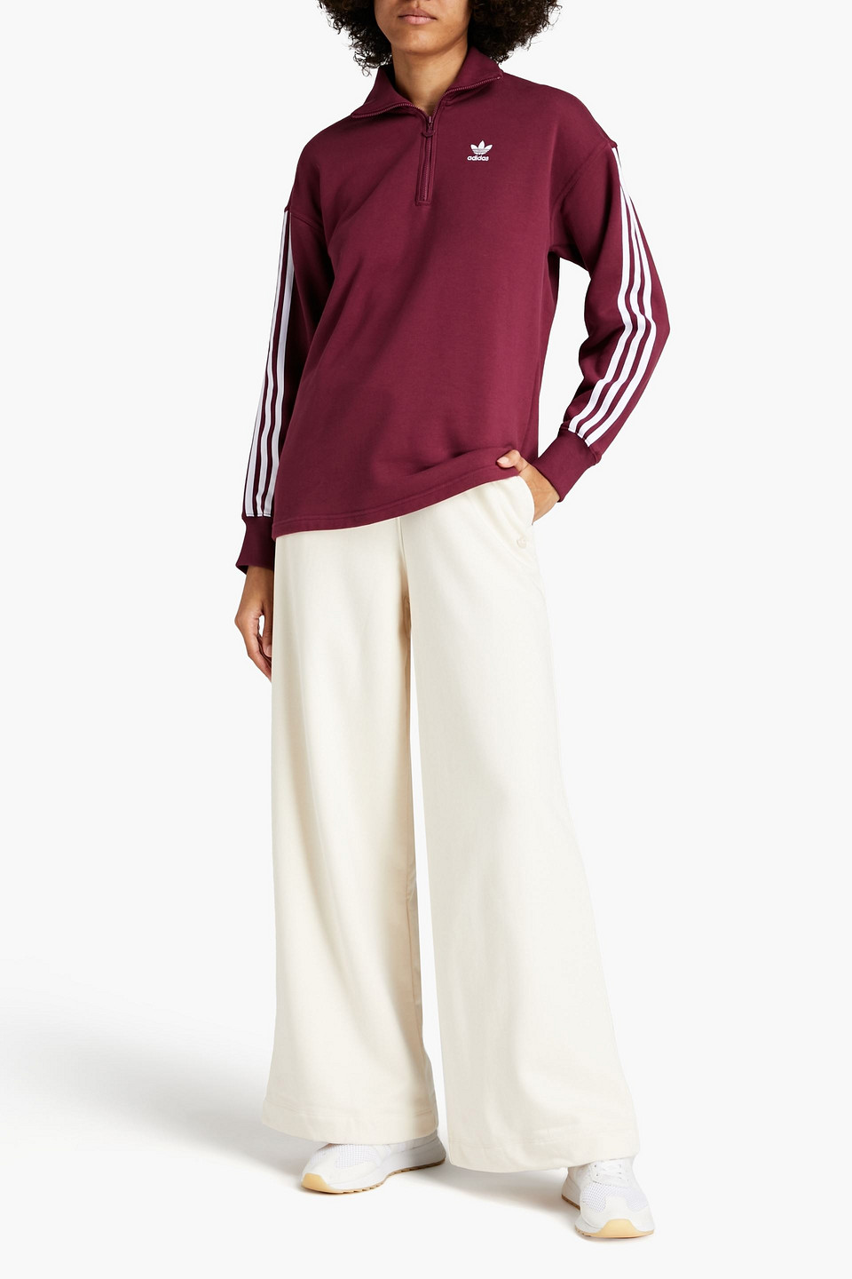 Adidas Originals Embroidered French Cotton-terry Sweatshirt