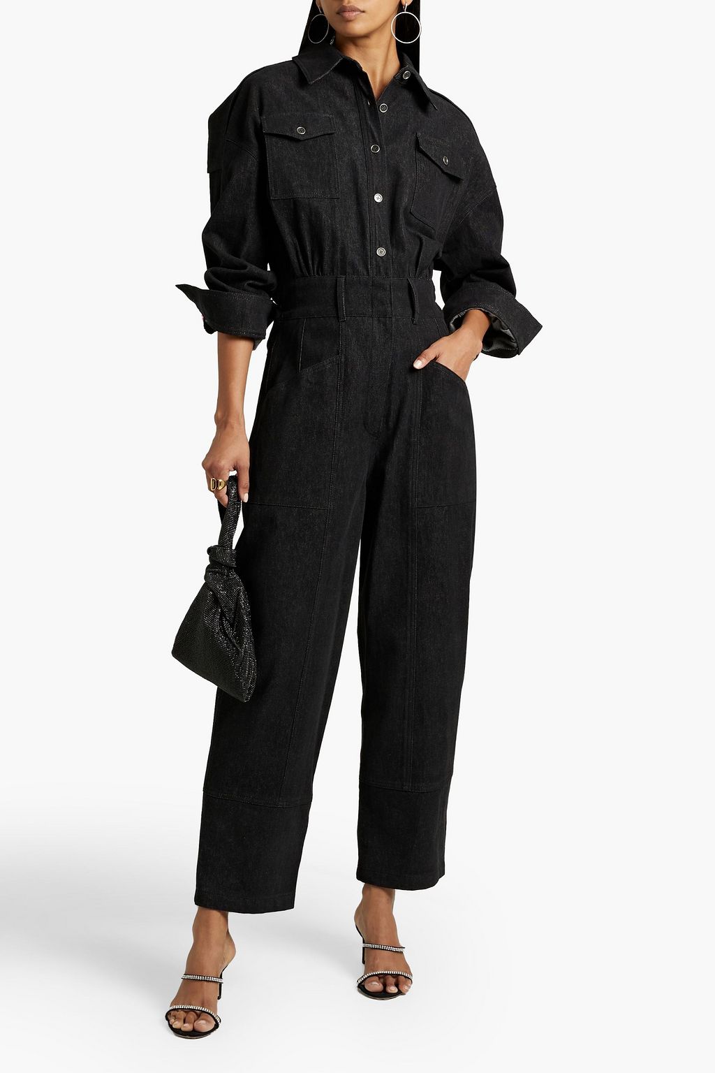 LVIR Gathered denim jumpsuit THE
