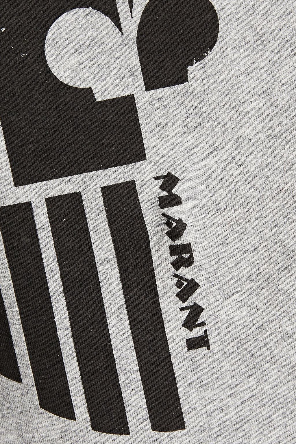 MARANT ÉTOILE Zaof mélange printed cotton-jersey T-shirt