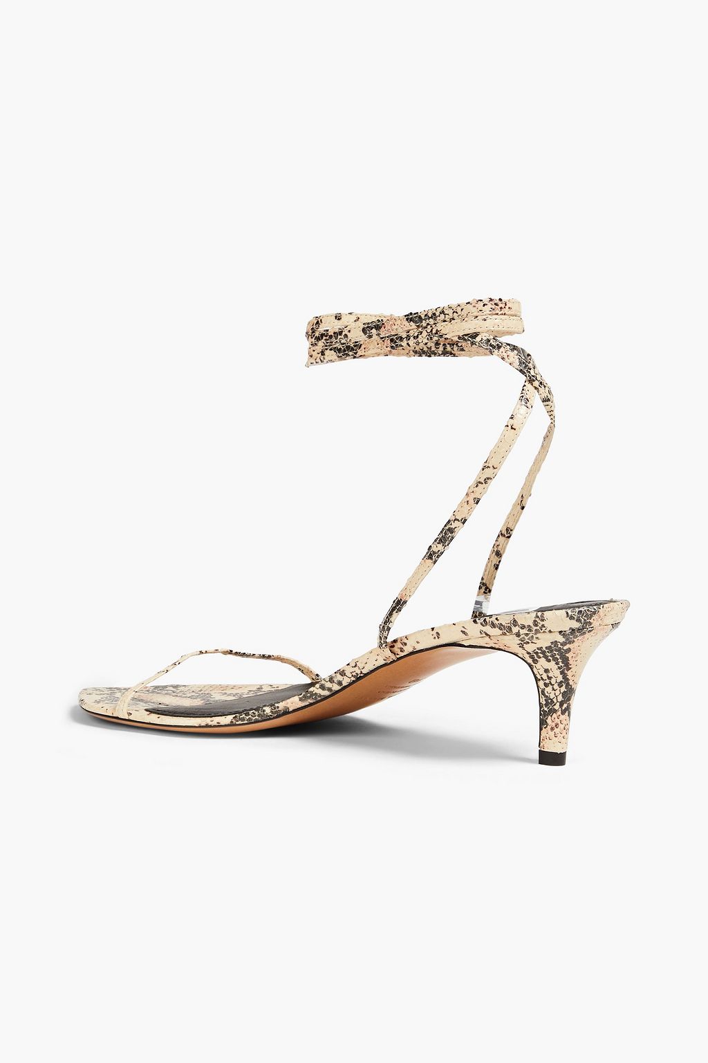 ISABEL MARANT Aridee 스네이크 이펙트 가죽 샌들