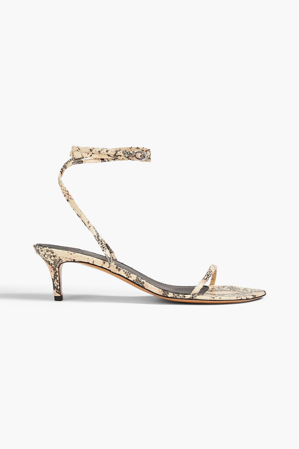 ISABEL MARANT Aridee snake-effect leather sandals | Sale up 70% off | THE OUTNET