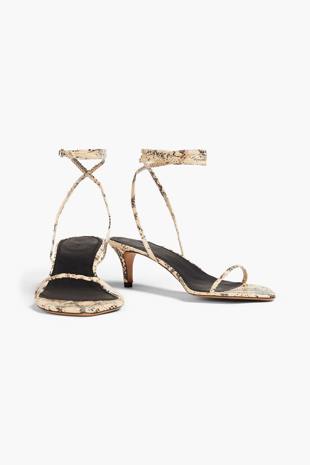 ISABEL MARANT Aridee 스네이크 이펙트 가죽 샌들