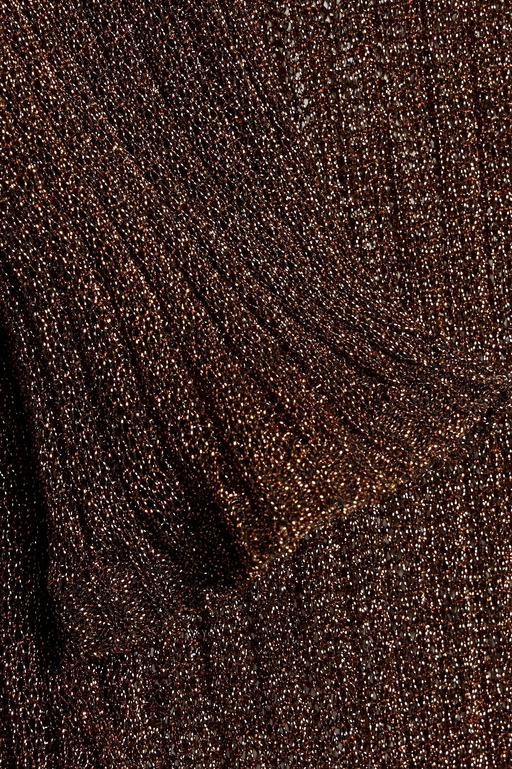 MISSONI Metallic crochet-knit leggings