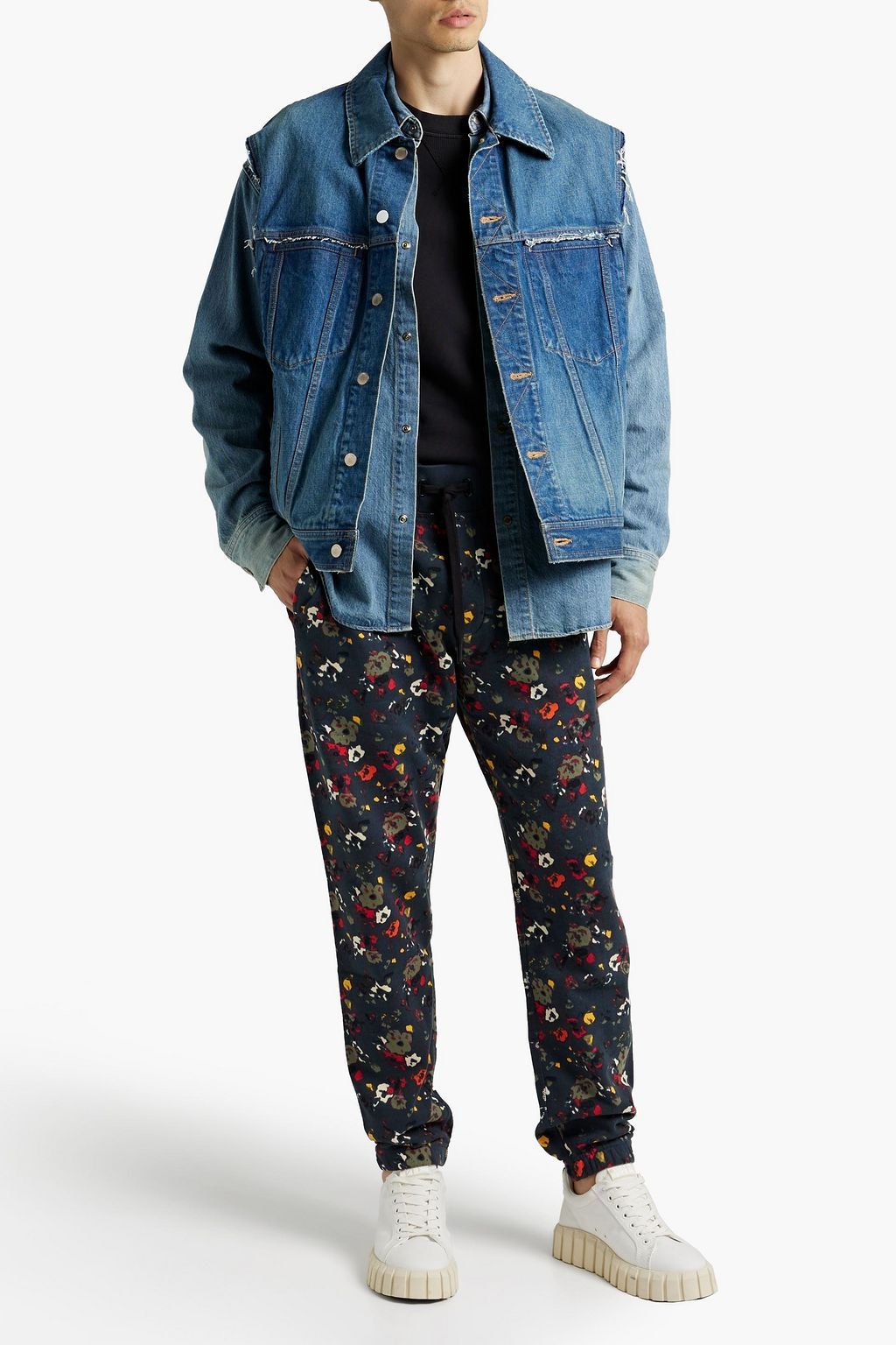 RAG & BONE City Prospect floral-print organic French cotton-terry sweatpants