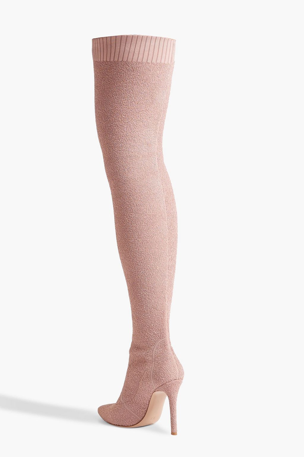 GIANVITO ROSSI Fiona bouclé-knit over-the-knee boots