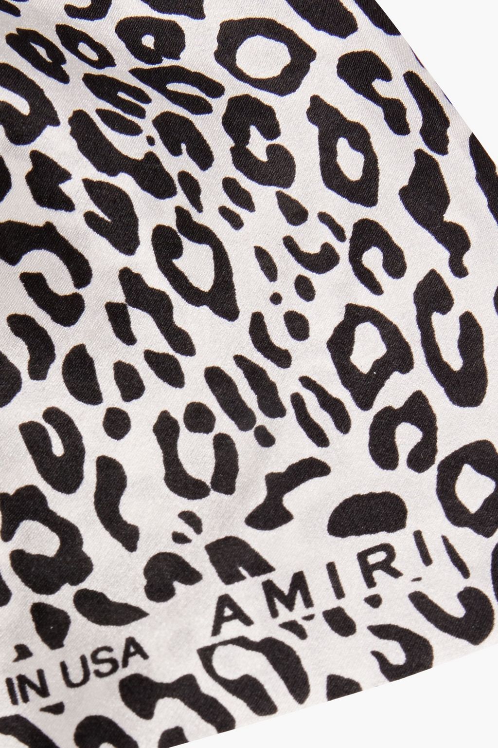 AMIRI Leopard-print silk keychain