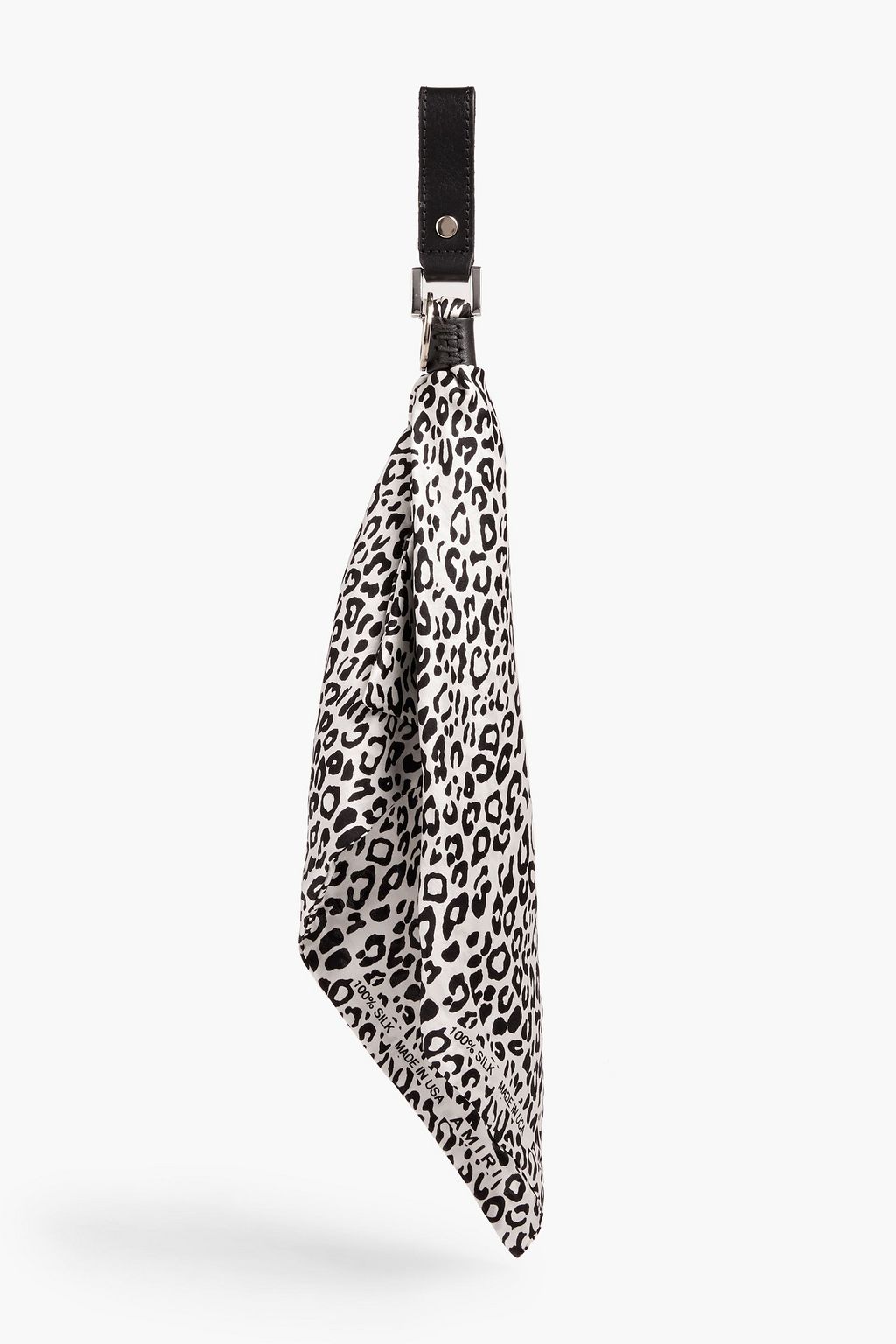 AMIRI Leopard-print silk keychain