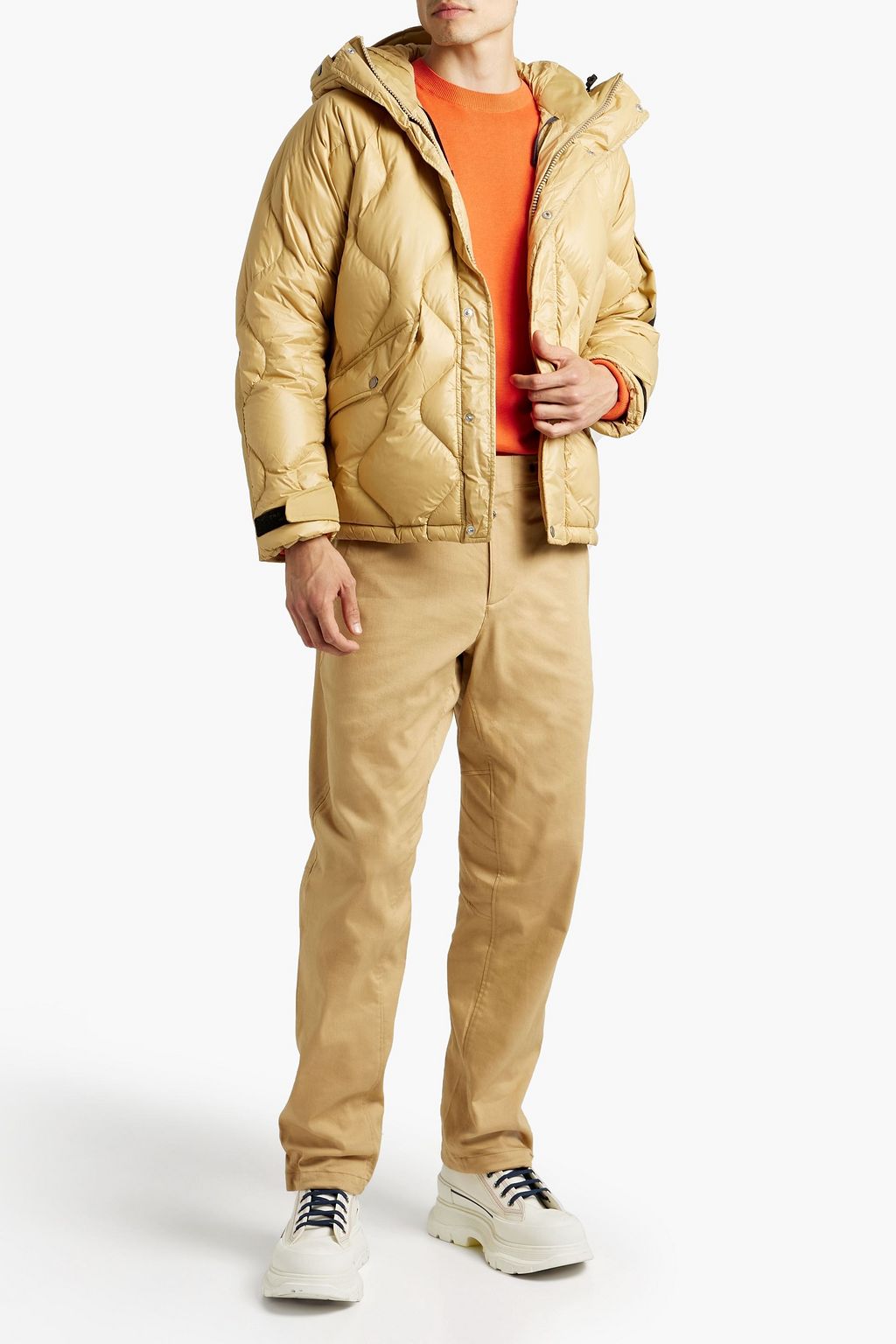 RAG & BONE Otis tapered brushed cotton-blend twill pants