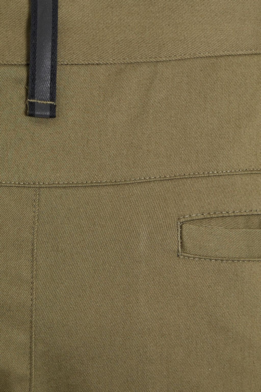 RAG & BONE Otis tapered brushed cotton-blend twill pants