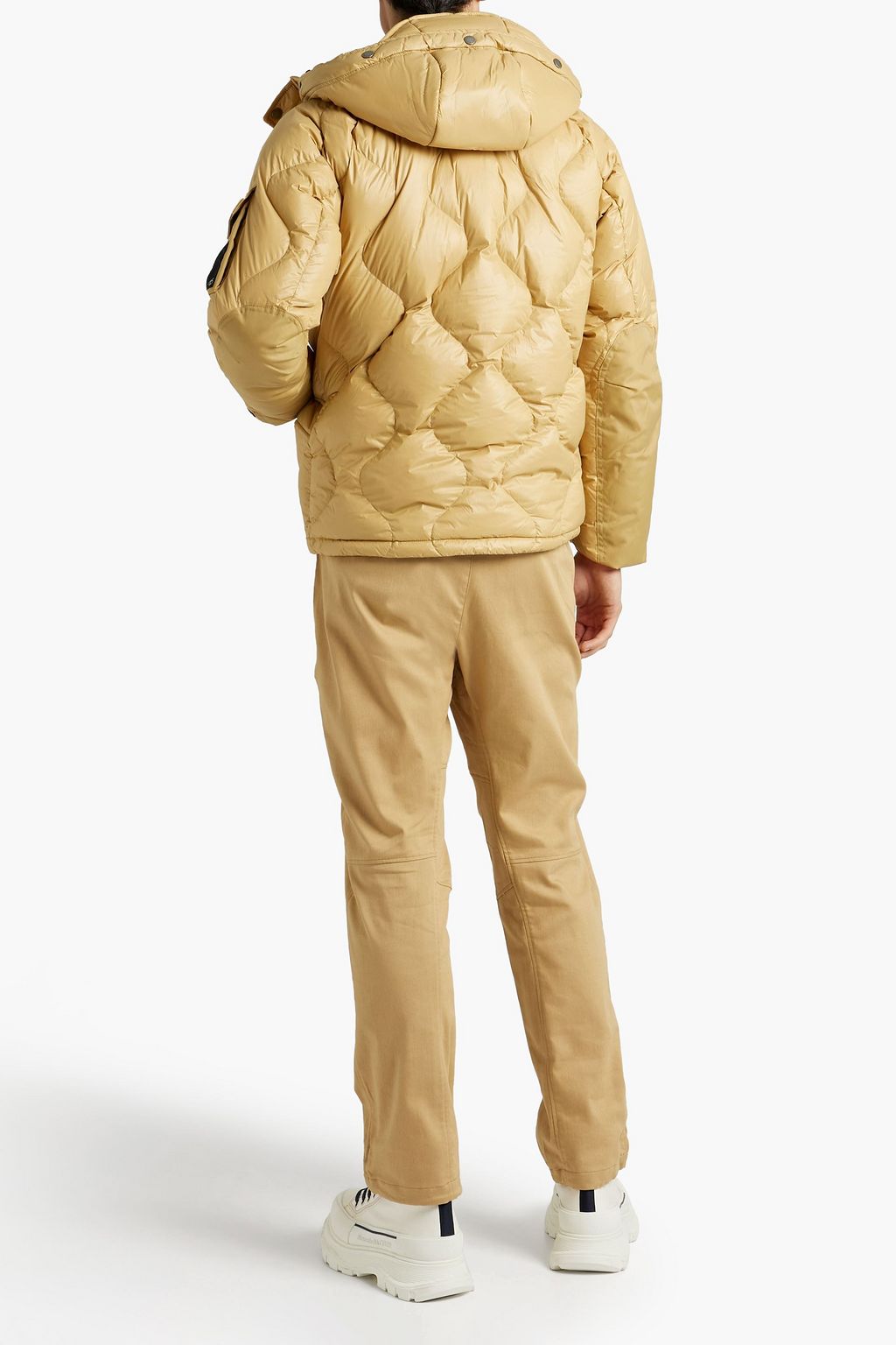 RAG & BONE Shield quilted camouflage shell down hooded jacket