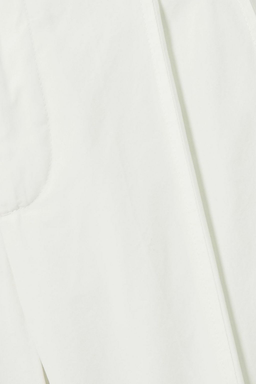 BOTTEGA VENETA Pleated cotton-blend wide-leg pants
