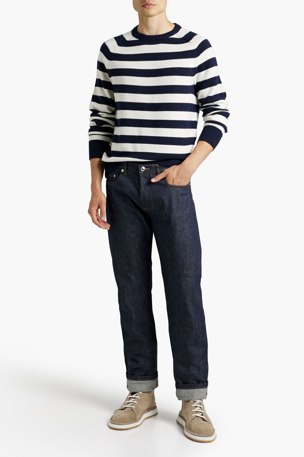 RAG & BONE Harlow striped cashmere sweater