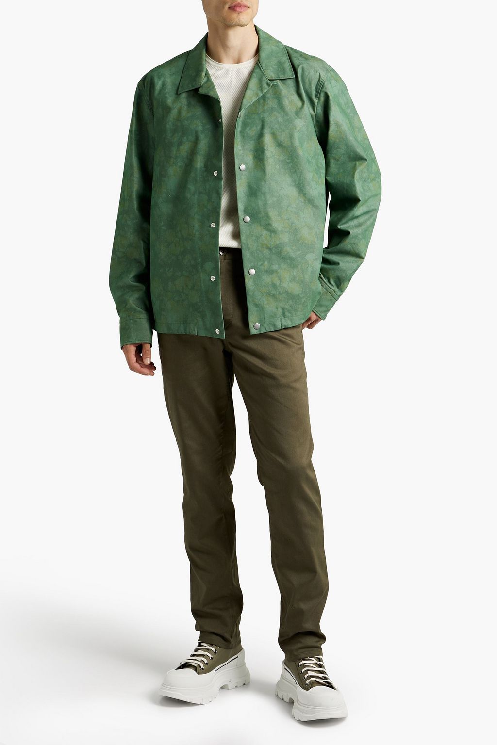 RAG & BONE Finlay printed cotton-sateen overshirt, Sale up to 70% off