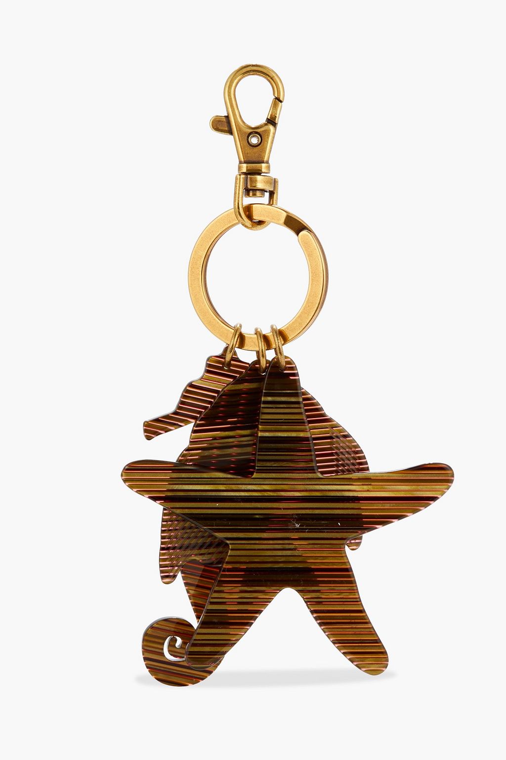 ZIMMERMANN Beach Charm gold-tone acetate keychain