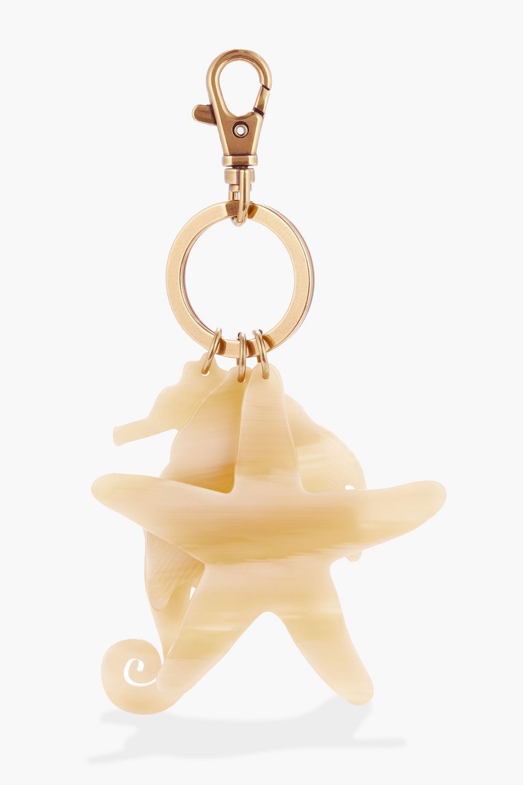 ZIMMERMANN Beach Charm gold-tone acetate keychain
