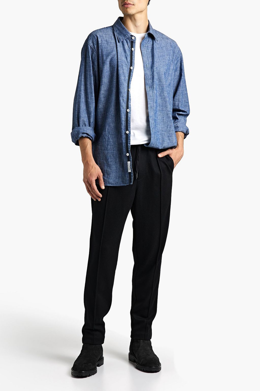 RAG & BONE Cotton-chambray shirt