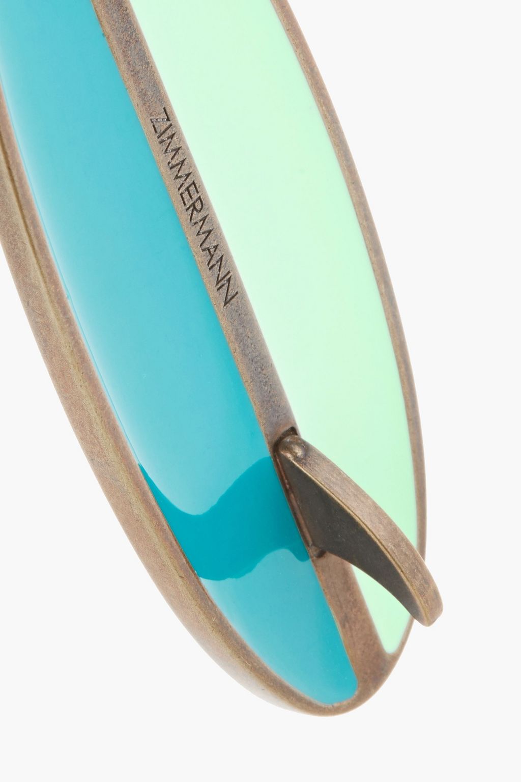 ZIMMERMANN Gold-tone enamel keychain