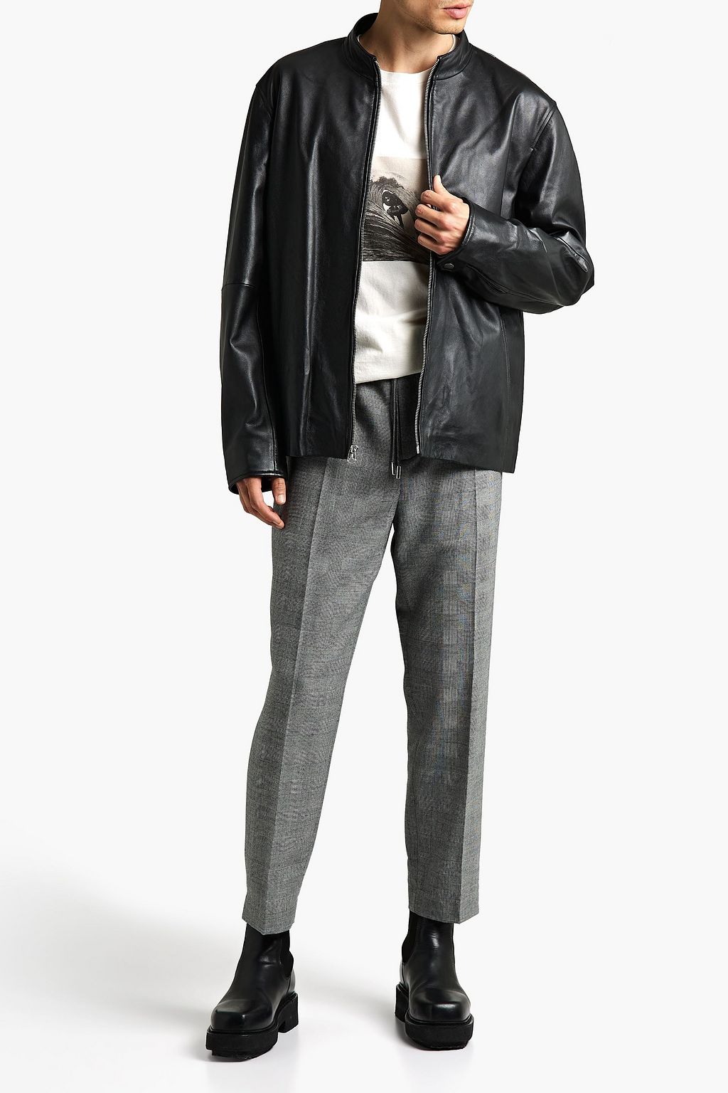 RAG & BONE Archive slim-fit leather jacket