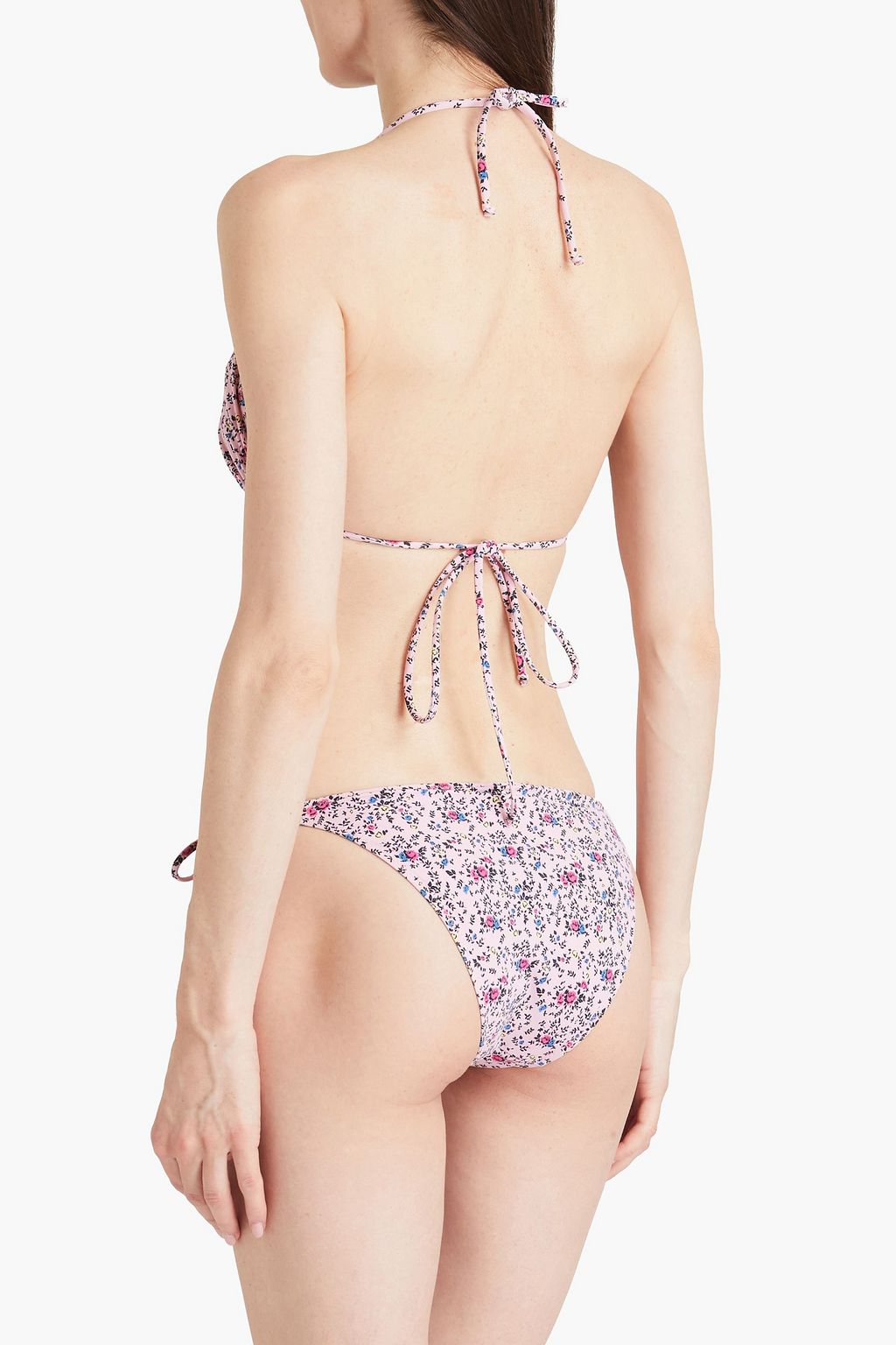 GANNI Floral-print low-rise bikini briefs