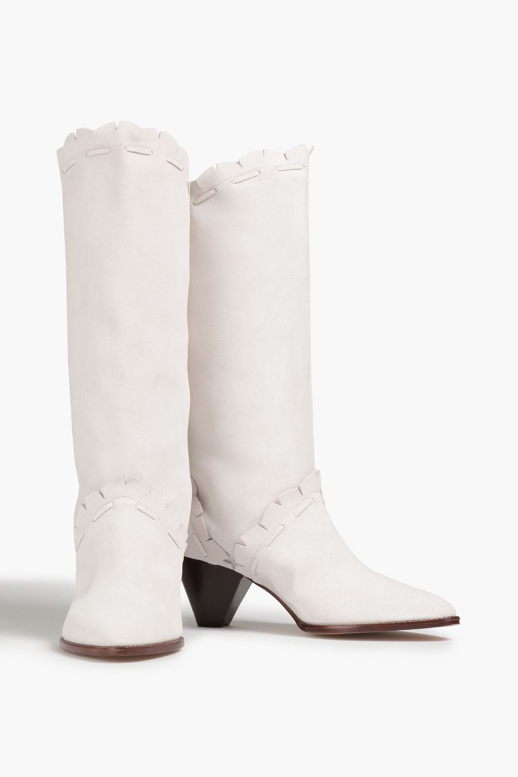 ISABEL MARANT Scalloped suede boots