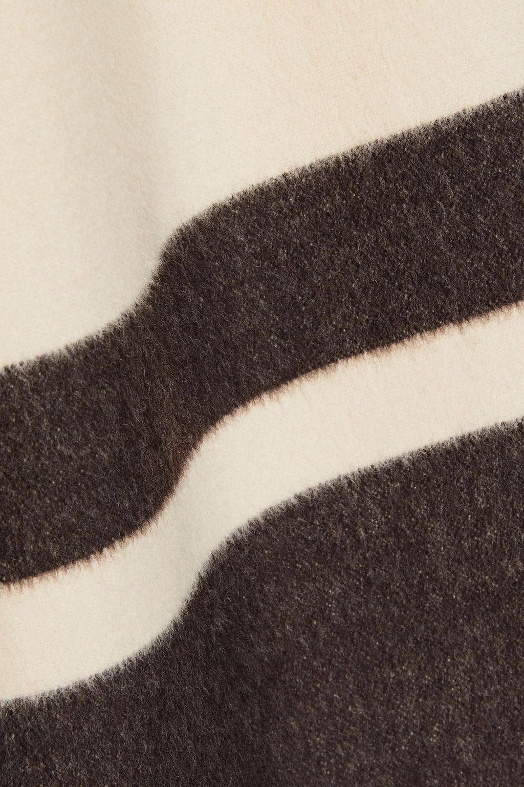 ZIMMERMANN Belted fringed brushed wool-felt coat