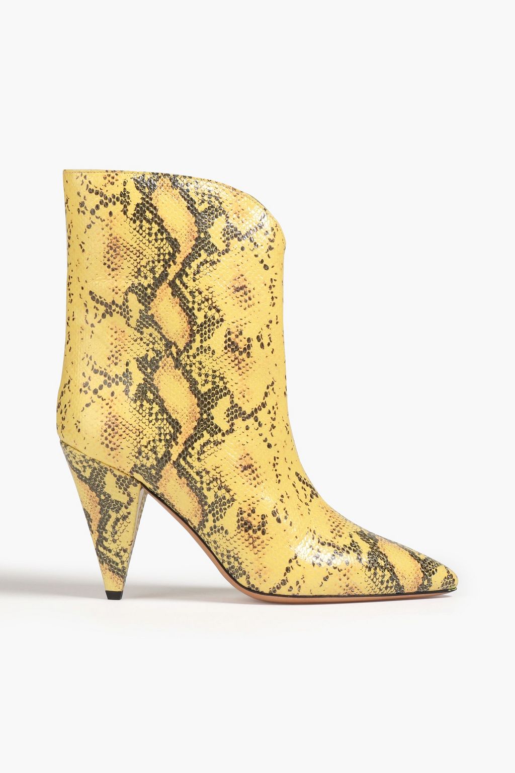 ISABEL MARANT Snake-effect leather ankle boots | Sale up 70% off | THE OUTNET