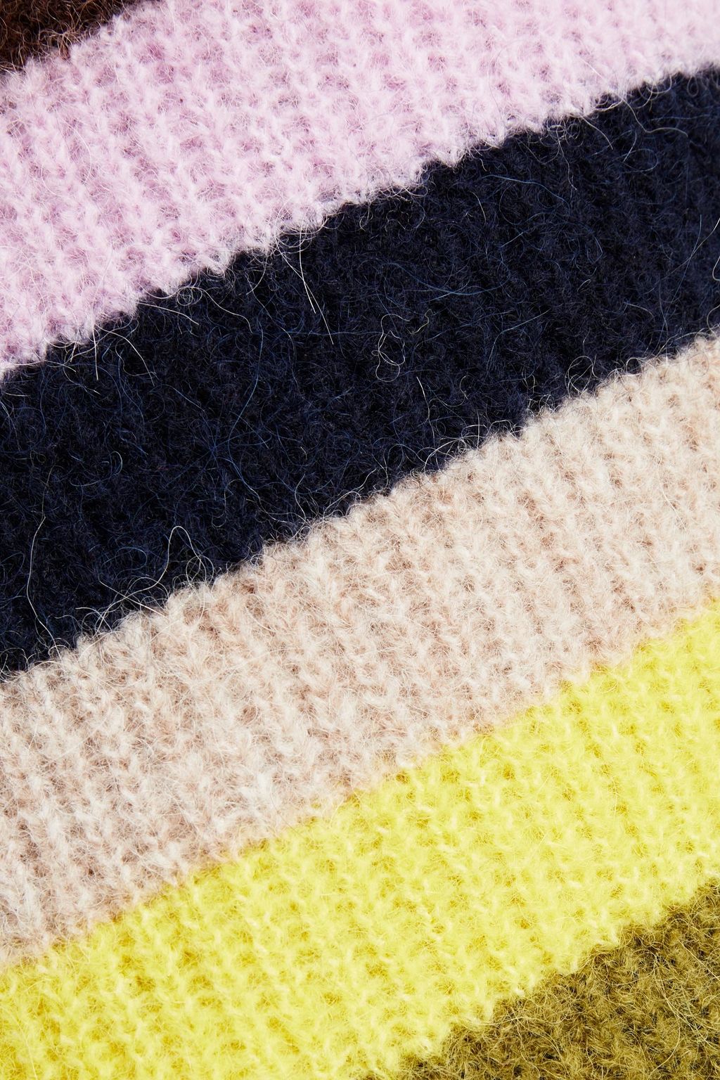 GANNI Striped knitted sweater