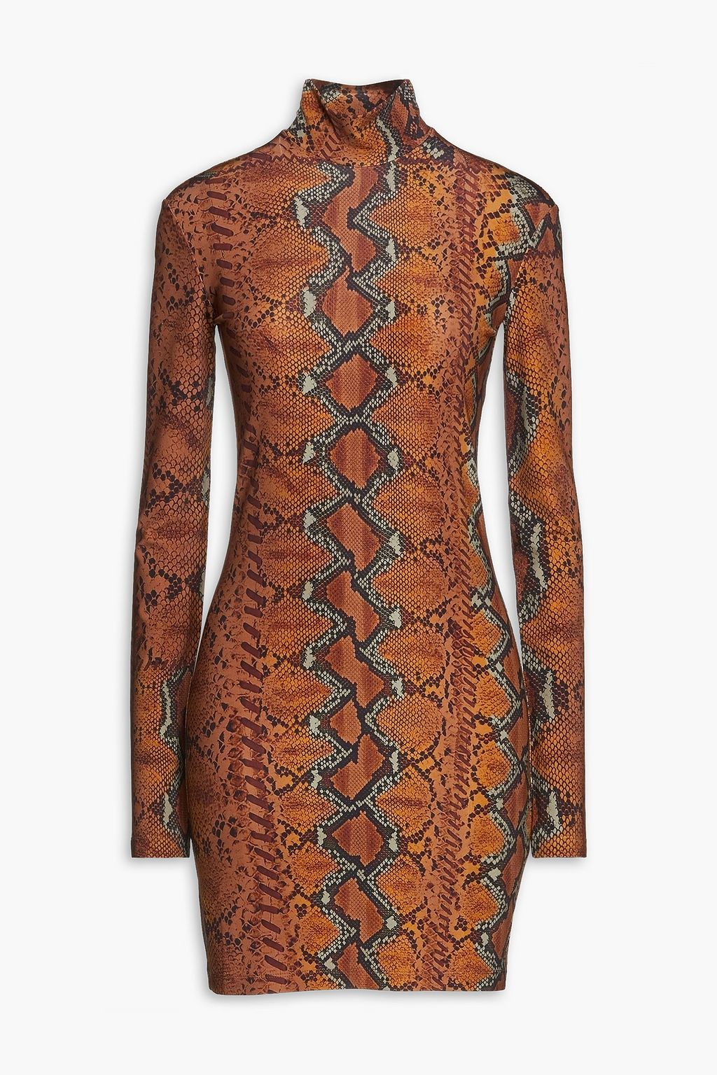 Snake print turtleneck best sale dress