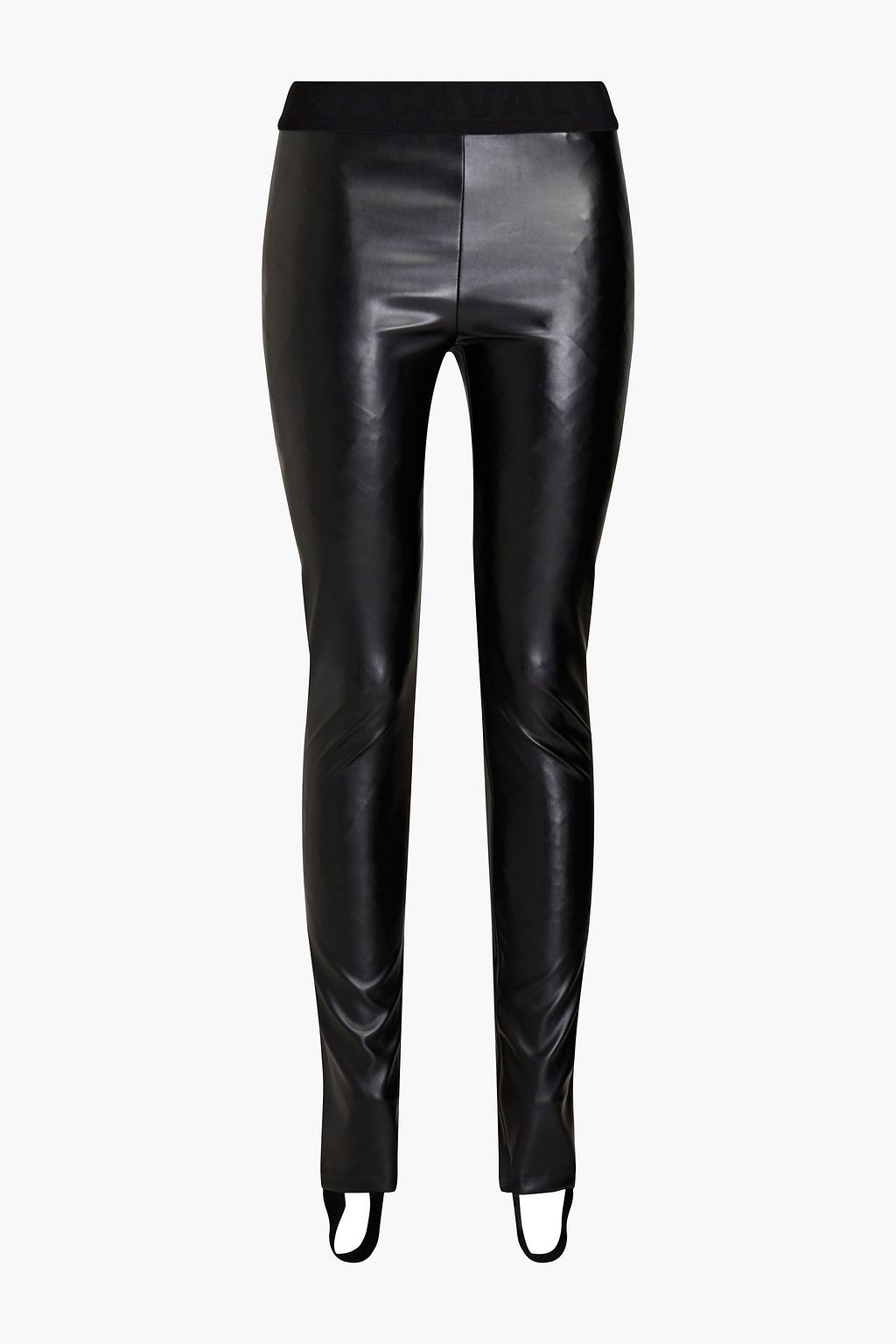 JUST CAVALLI Faux leather stirrup leggings THE