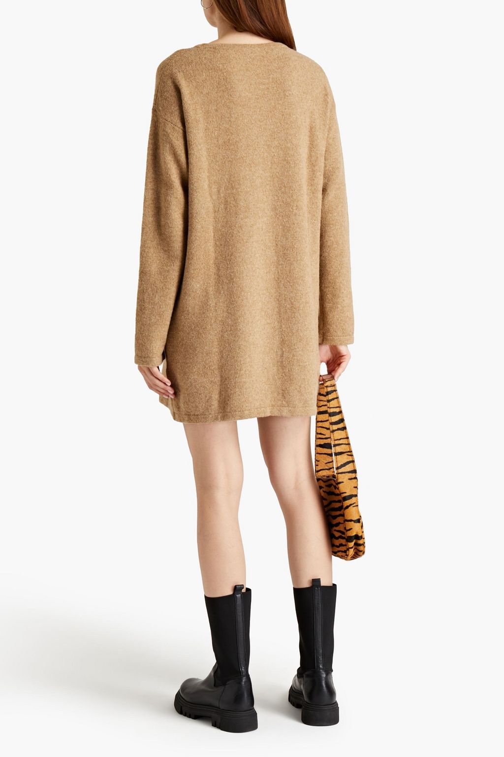 JUST CAVALLI Jacquard-knit mini dress