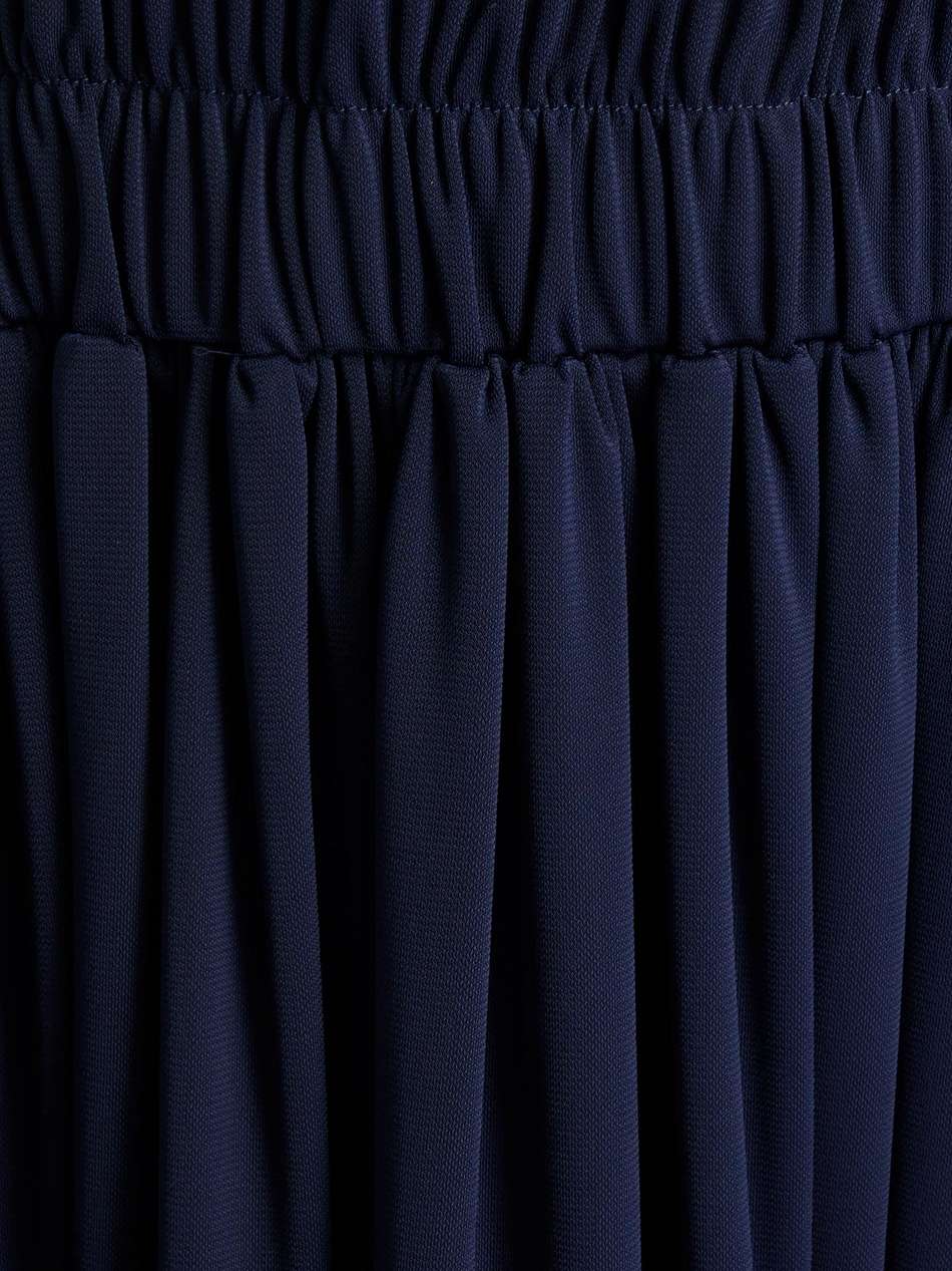 gathered jersey midi dress