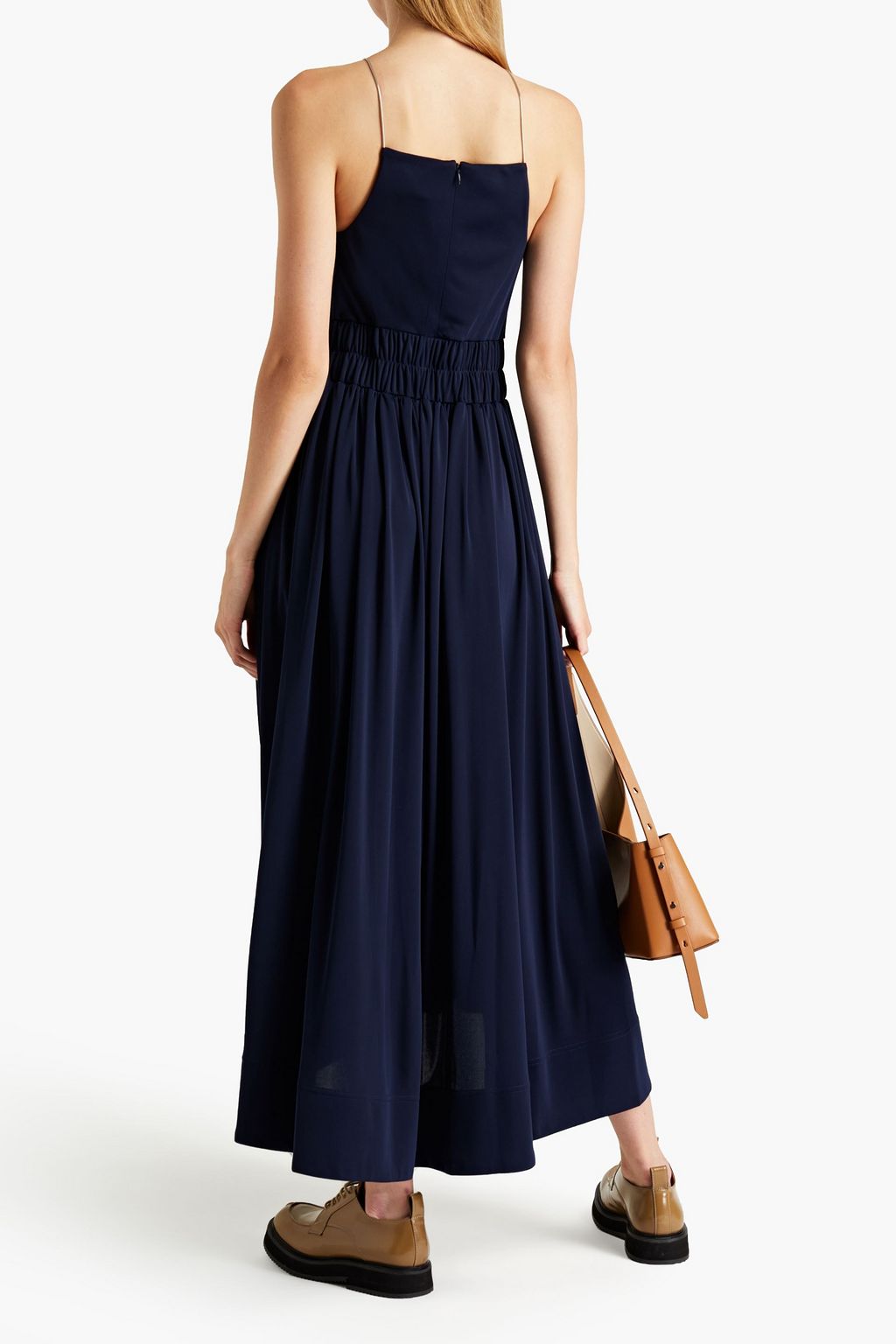 3.1 PHILLIP LIM Gathered jersey midi dress