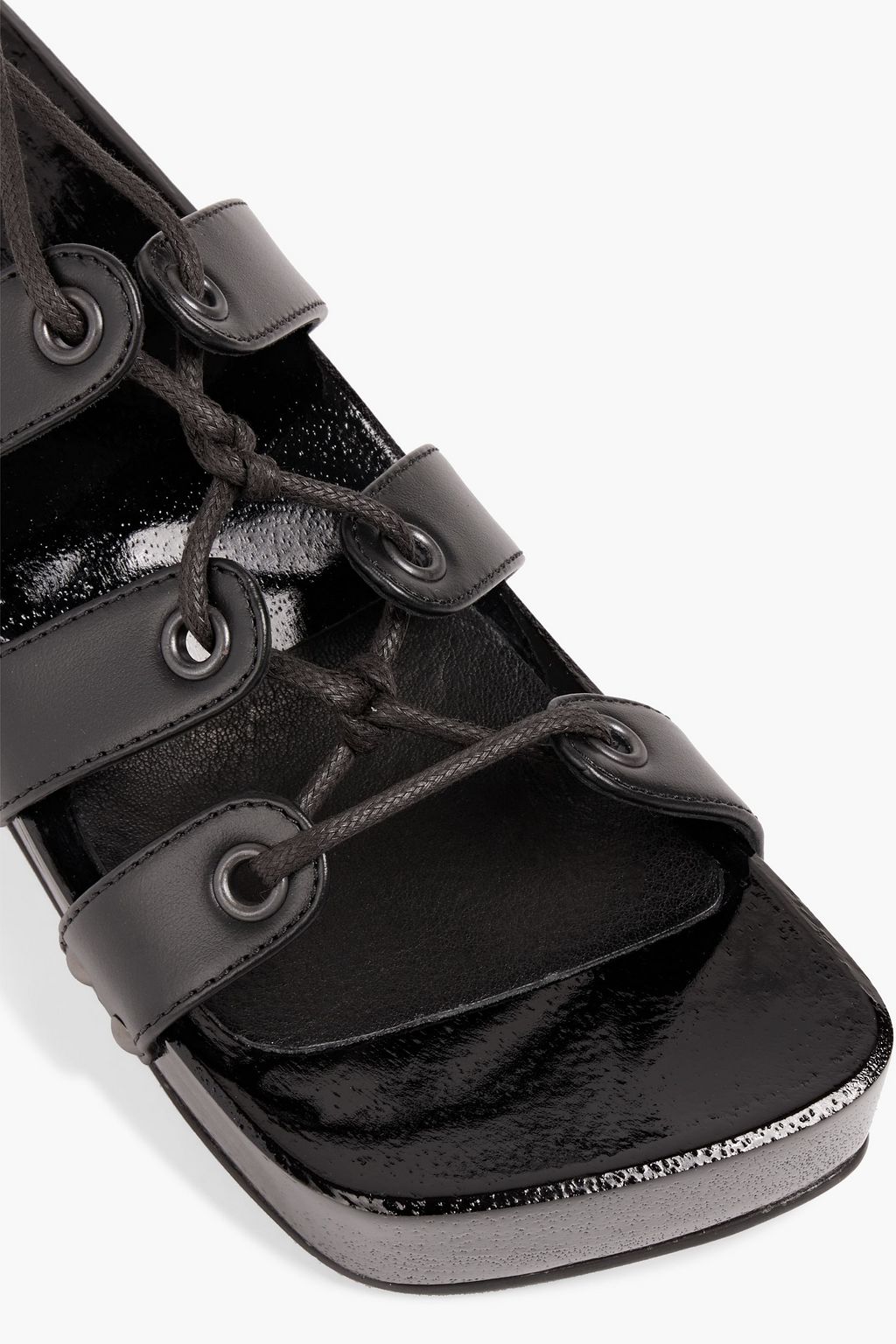 RABANNE Lace-up leather platform sandals