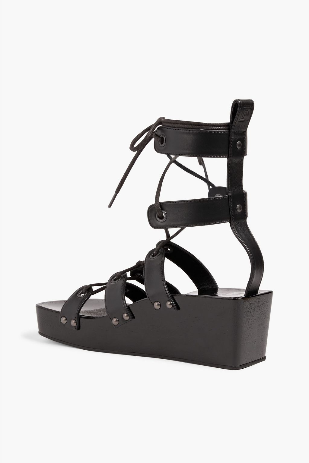 RABANNE Lace-up leather platform sandals