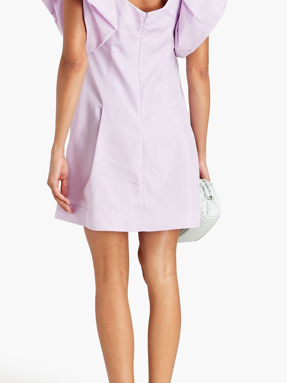 convertible taffeta mini dress