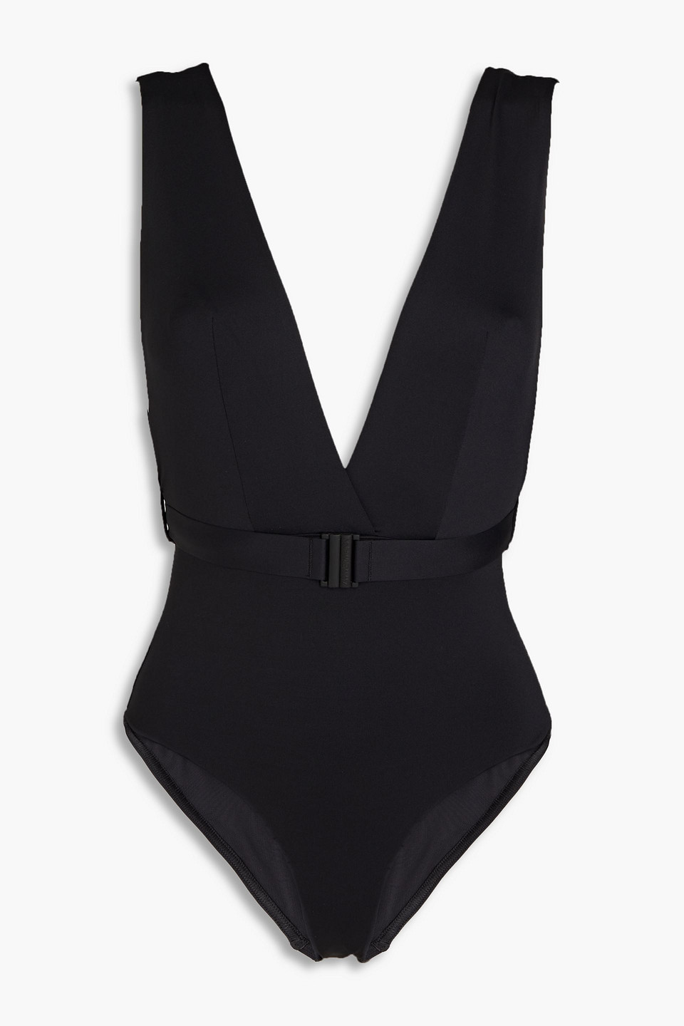 Zimmermann Belted Swimsuit In Black