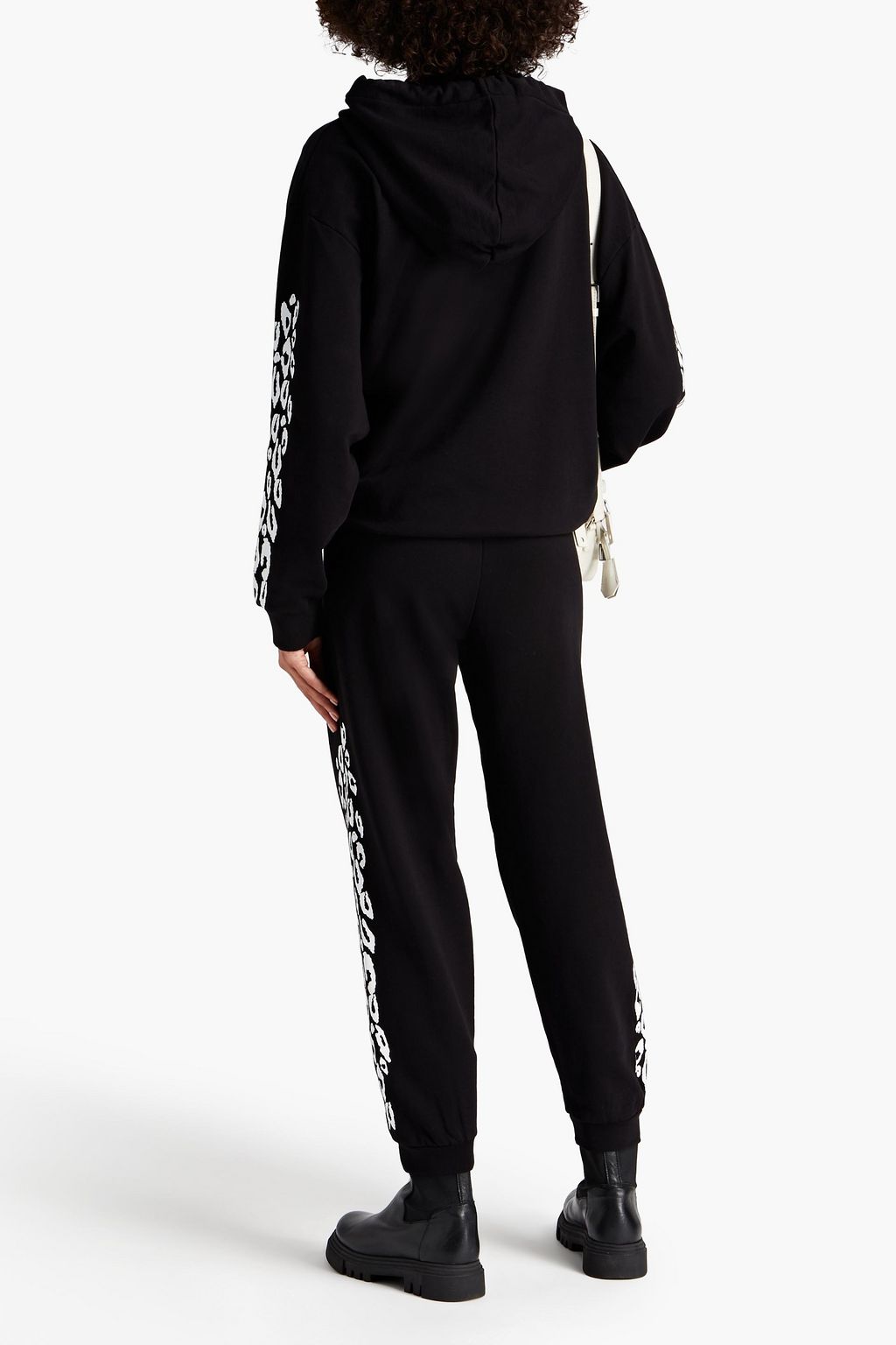 JUST CAVALLI Track Pants aus Baumwollfrottee mit Print