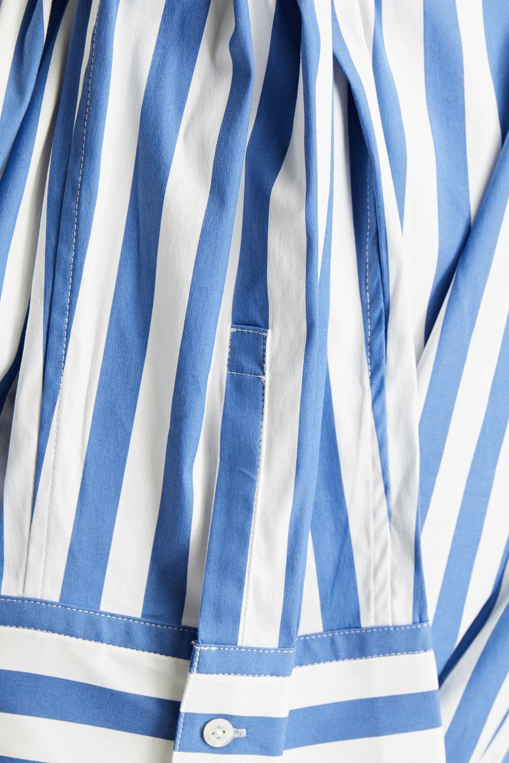 3.1 PHILLIP LIM Tie-front striped cotton-blend poplin mini skirt