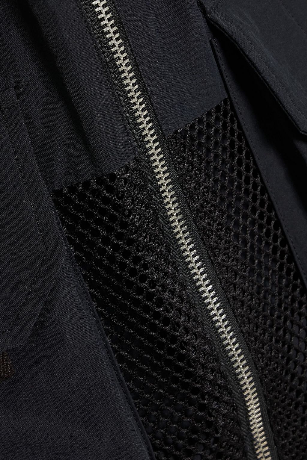 HELMUT LANG Shell and mesh vest