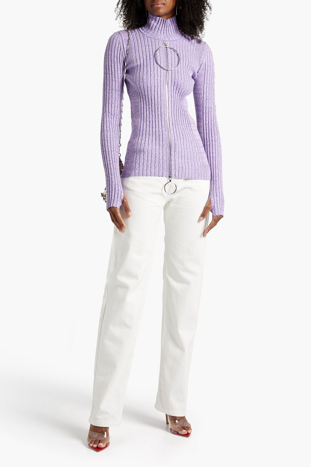 RABANNE High-rise straight-leg jeans