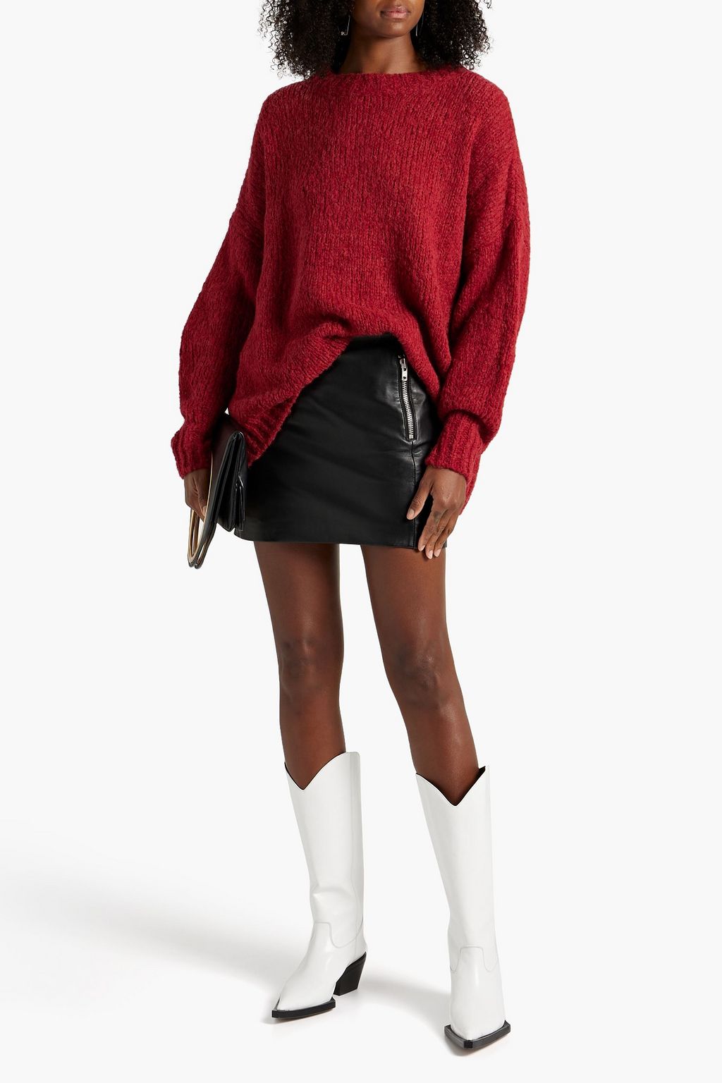 MUUBAA Reynold leather mini skirt THE