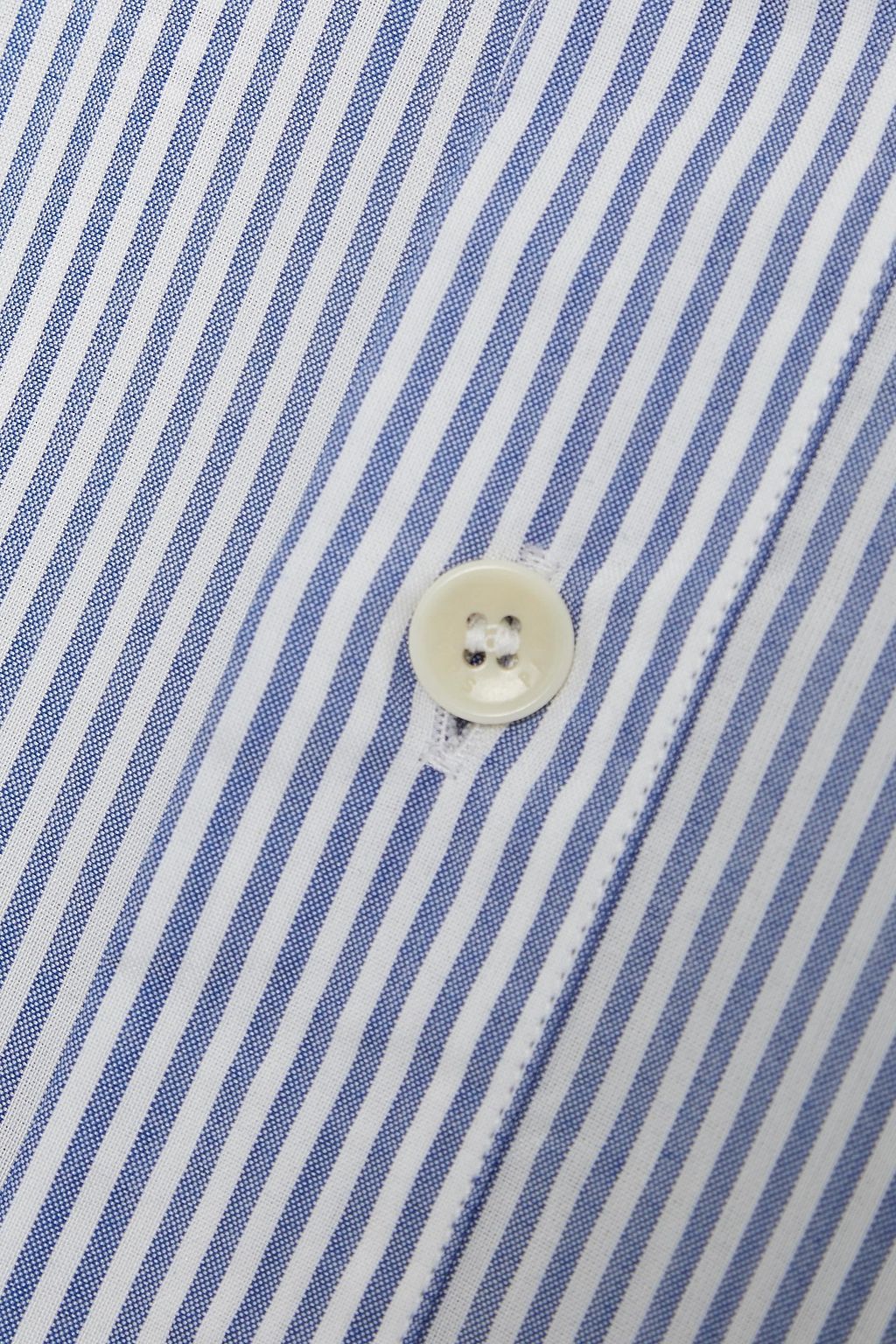 SANDRO Striped cotton-blend shirt