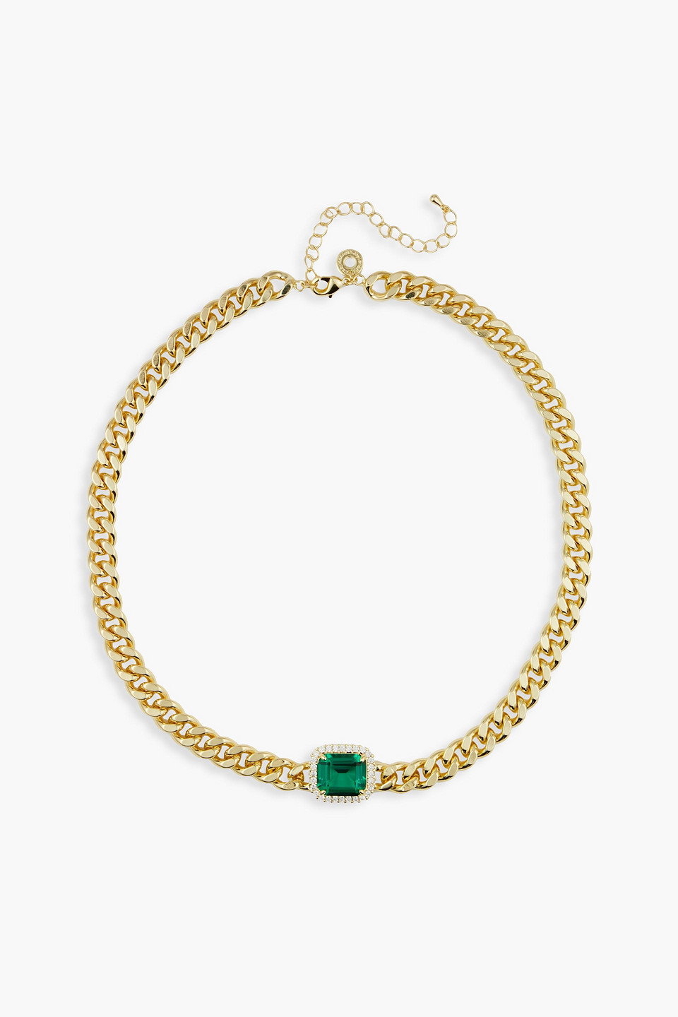 CZ by KENNETH JAY LANE Gold-tone, crystal and stone necklace