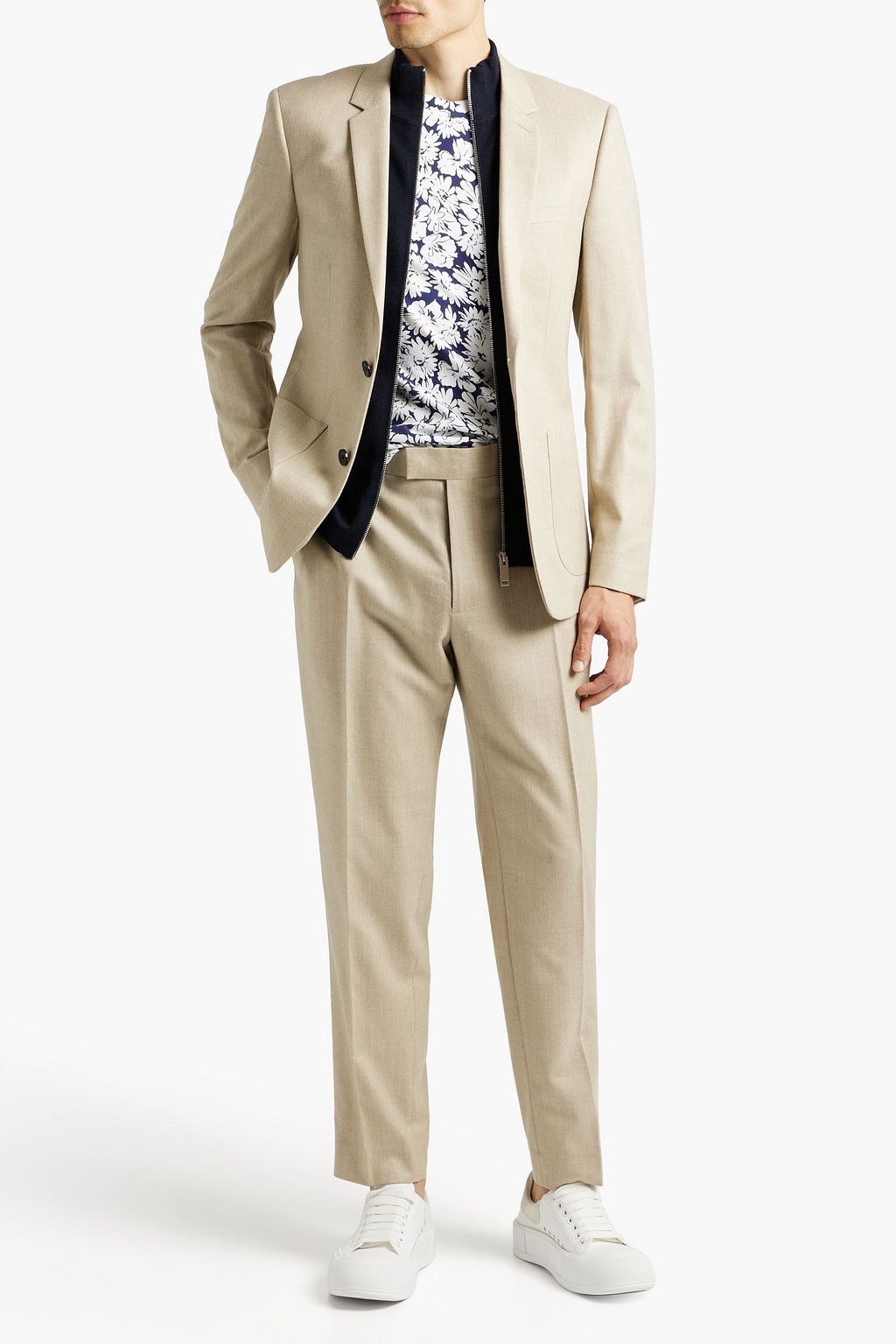 SANDRO Jupiter slim-fit wool suit jacket