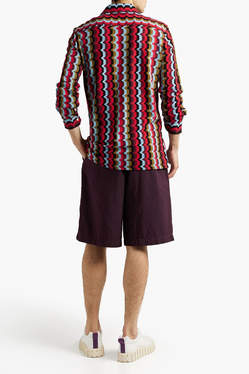 MISSONI Crochet-knit cotton shirt