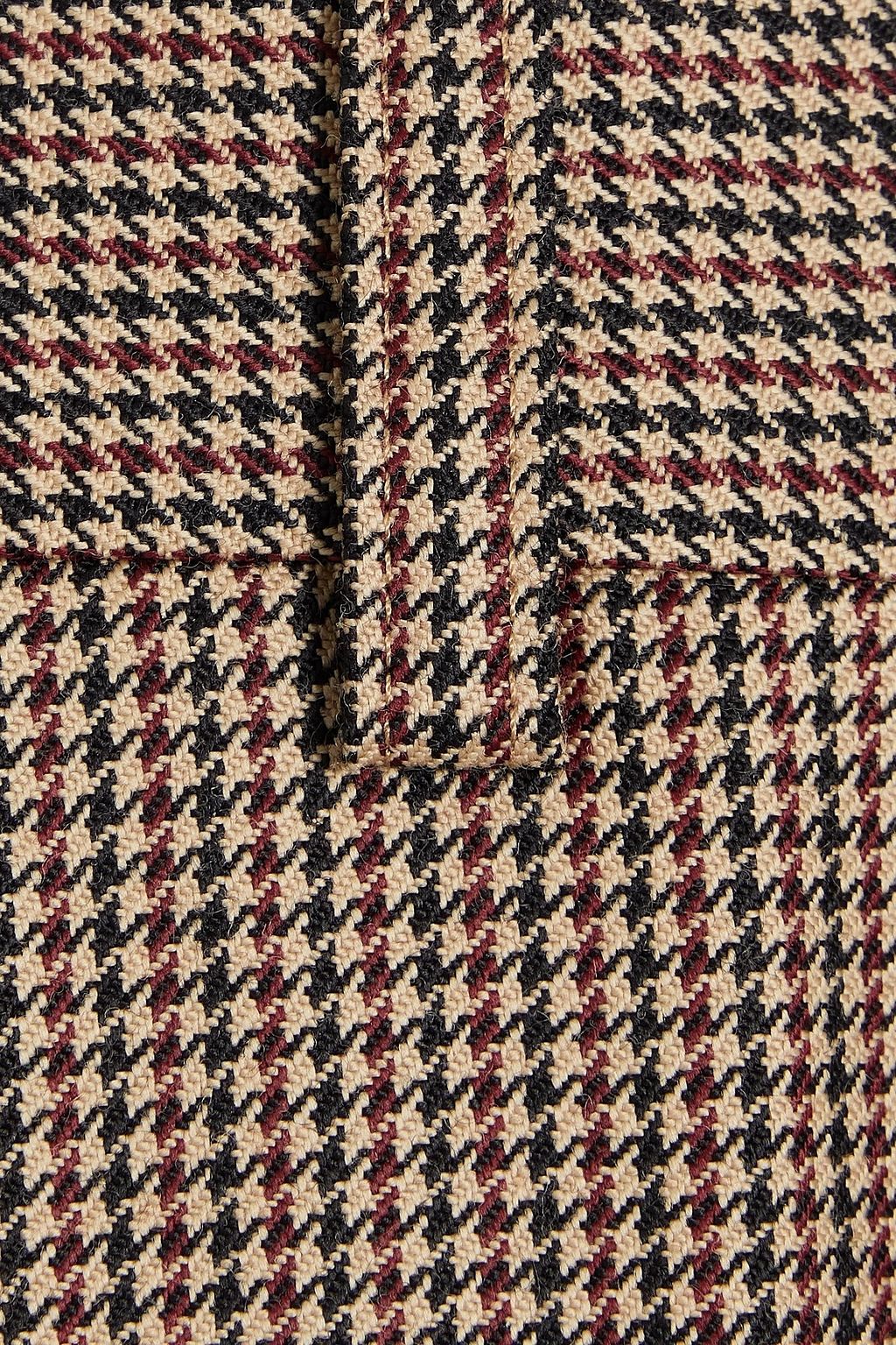 SANDRO Houndstooth wool pants