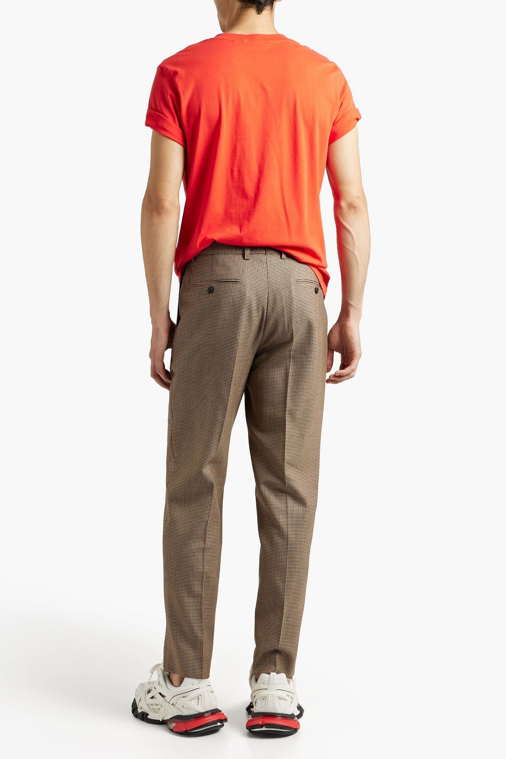 SANDRO Houndstooth wool pants
