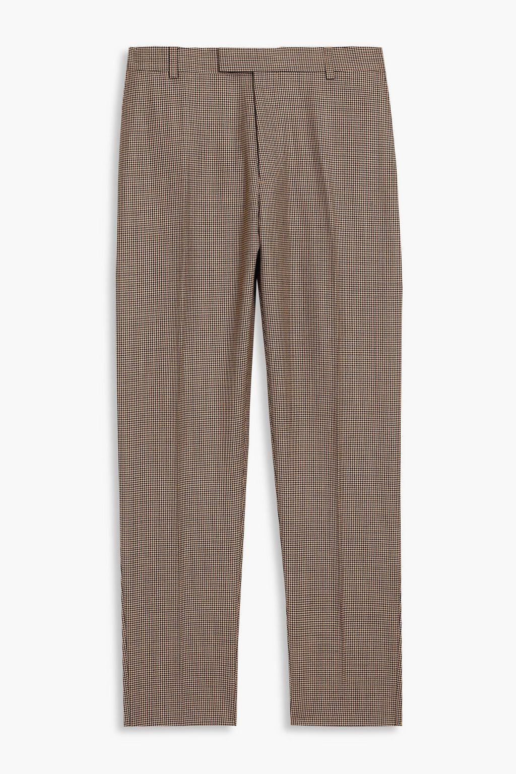 SANDRO Houndstooth wool-tweed pants