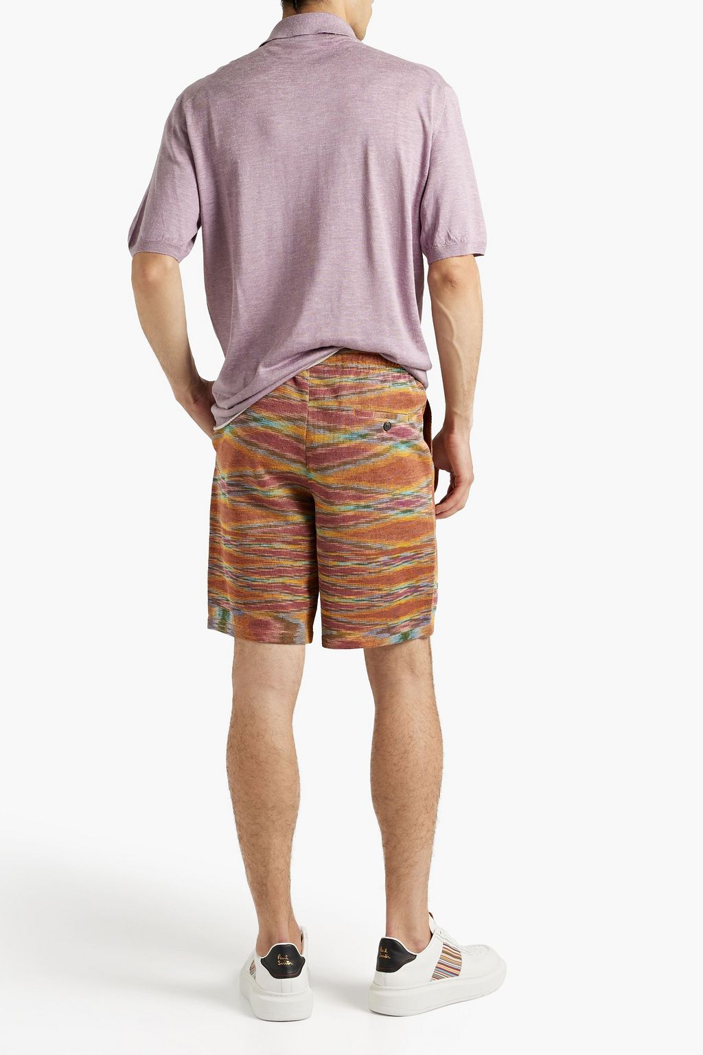 MISSONI Crochet-knit linen-blend shorts