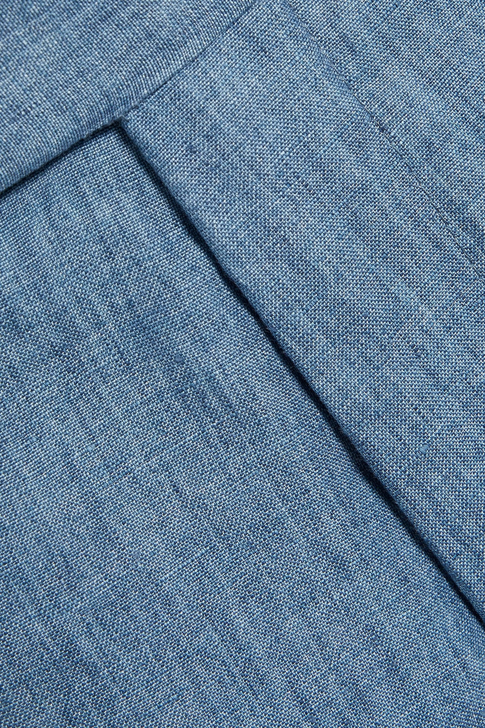 Sandro Linen Pants In Light Blue